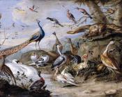简 凡 凯塞尔 : Birds on a Riverbank